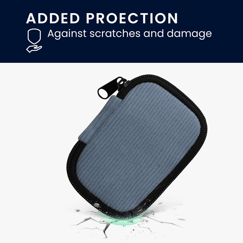 TV, Audio-Video si Foto - Portabile audio - Casti audio - Husa universala pentru casti Kwmobile, protectie la zgarieturi, Neopren, albastru - Infinity.ro