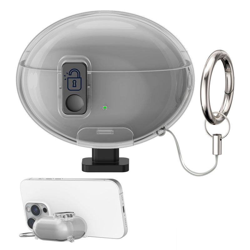 TV, Audio-Video si Foto - Portabile audio - Casti audio - Husa casti Kwmobile pentru Huawei FreeBuds 6i, functie stand, Termoplastic, negru - Infinity.ro
