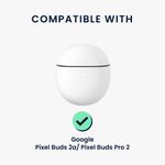 TV, Audio-Video si Foto - Portabile audio - Casti audio - Husa casti Kwmobile pentru Google Pixel Buds 2a, Pixel Buds Pro 2, antizgarieturi, Silicon, negru - Infinity.ro