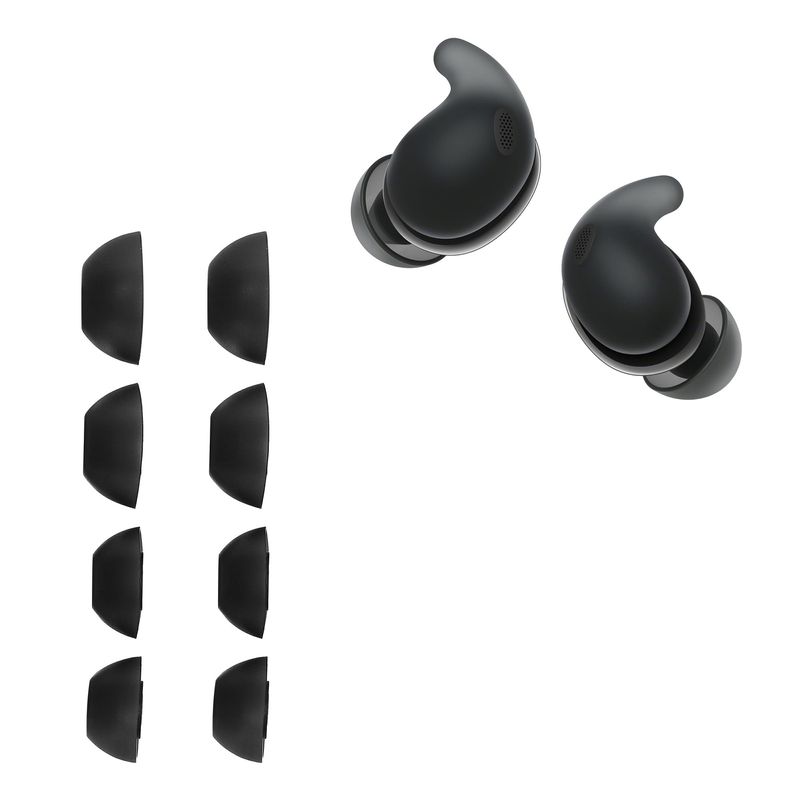 TV, Audio-Video si Foto - Portabile audio - Casti audio - Set 8 dopuri pentru casti Kwmobile pentru Sony LinkBuds Fit WF-LS910N, confort sporit, Silicon, negru - Infinity.ro