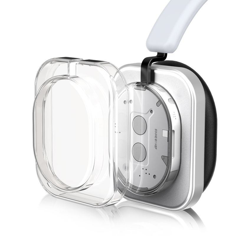 TV, Audio-Video si Foto - Portabile audio - Casti audio - Husa casti Kwmobile pentru Nothing Headphone (1), protectie la zgarieturi, Silicon, transparent - Infinity.ro