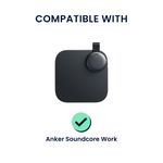 TV, Audio-Video si Foto - Portabile audio - Casti audio - Husa de protectie Kwmobile pentru Soundcore Work, anti-alunecare, antisoc, antipraf, silicon, negru - Infinity.ro