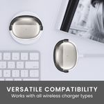 TV, Audio-Video si Foto - Portabile audio - Casti audio - Husa casti Kwmobile pentru Shokz OpenDots ONE, functie stand, Termoplastic, negru, transparent - Infinity.ro
