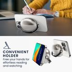 TV, Audio-Video si Foto - Portabile audio - Casti audio - Husa casti Kwmobile pentru Shokz OpenDots ONE, functie stand, Termoplastic, negru, transparent - Infinity.ro