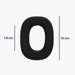 TV, Audio-Video si Foto - Portabile audio - Casti audio - Set 2 pernite pentru casti Kwmobile pentru Bowers & Wilkins PX7 S2, PX 8, confort sporit, Piele ecologica, negru - Infinity.ro