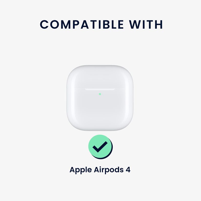 TV, Audio-Video si Foto - Portabile audio - Casti audio - Husa casti Kwmobile pentru Apple AirPods 4, anti-alunecare, Piele ecologica, portocaliu - Infinity.ro