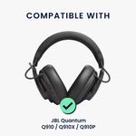 TV, Audio-Video si Foto - Portabile audio - Casti audio - Husa casti Kwmobile pentru JBL Quantum Q910, Q910X, Q910P, protectie la zgarieturi, Piele ecologica, negru - Infinity.ro