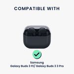 TV, Audio-Video si Foto - Portabile audio - Casti audio - Husa casti Kwmobile pentru Samsung Galaxy Buds 3 FE, Galaxy Buds 3, Galaxy Buds 3 Pro, antizgarieturi, Silicon, negru - Infinity.ro