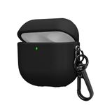 TV, Audio-Video si Foto - Portabile audio - Casti audio - Husa casti Kwmobile pentru Apple AirPods 4, anti-alunecare, Piele ecologica, negru - Infinity.ro