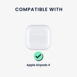 TV, Audio-Video si Foto - Portabile audio - Casti audio - Husa casti Kwmobile pentru Apple AirPods 4, anti-alunecare, Piele ecologica, negru - Infinity.ro