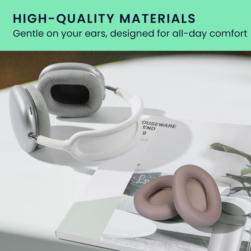 TV, Audio-Video si Foto - Portabile audio - Casti audio - Set 2 pernite pentru casti Kwmobile pentru Sony WH-1000XM5, confort sporit, Piele ecologica, roz - Infinity.ro