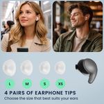 TV, Audio-Video si Foto - Portabile audio - Casti audio - Set 8 dopuri pentru casti Kwmobile pentru Sony LinkBuds Fit WF-LS910N, confort sporit, Silicon, alb - Infinity.ro