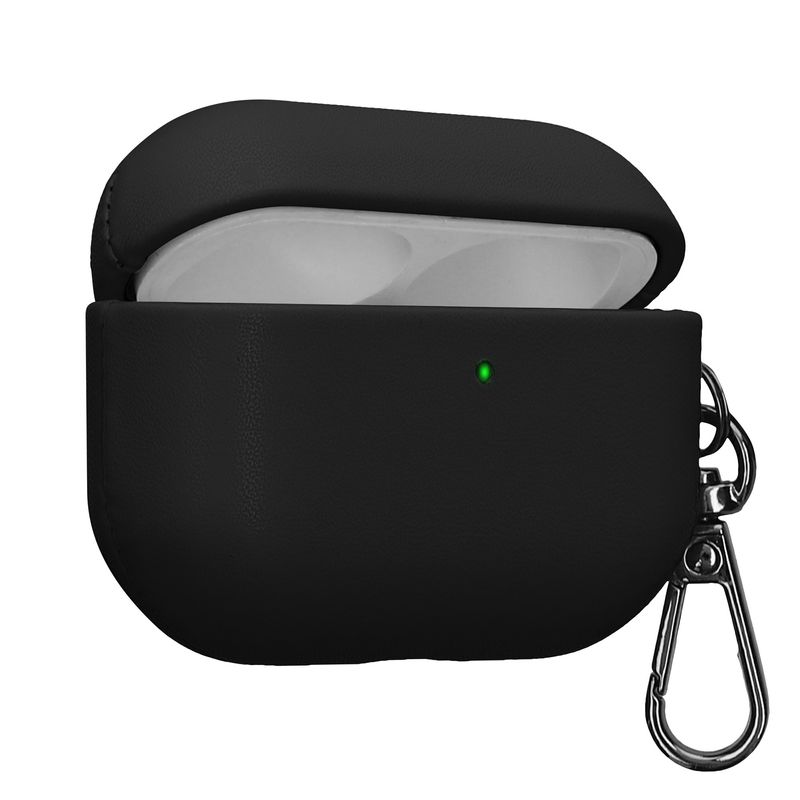 TV, Audio-Video si Foto - Portabile audio - Casti audio - Husa casti Kwmobile pentru Apple AirPods Pro 3, anti-alunecare, Piele ecologica, negru - Infinity.ro