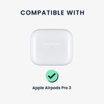 TV, Audio-Video si Foto - Portabile audio - Casti audio - Husa casti Kwmobile pentru Apple AirPods Pro 3, anti-alunecare, Piele ecologica, negru - Infinity.ro