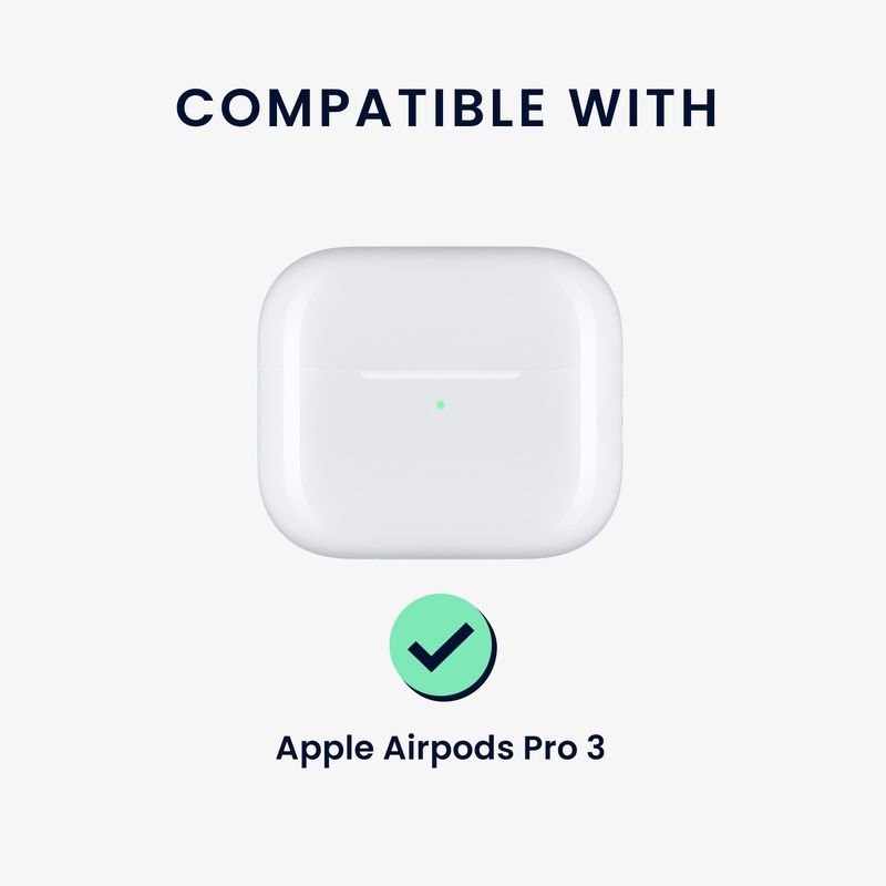 TV, Audio-Video si Foto - Portabile audio - Casti audio - Husa casti Kwmobile pentru Apple AirPods Pro 3, anti-alunecare, Piele ecologica, negru - Infinity.ro