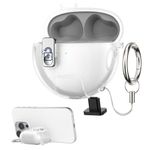 TV, Audio-Video si Foto - Portabile audio - Casti audio - Husa casti Kwmobile pentru Huawei FreeBuds 7i, functie stand, Termoplastic, transparent - Infinity.ro