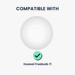 TV, Audio-Video si Foto - Portabile audio - Casti audio - Husa casti Kwmobile pentru Huawei FreeBuds 7i, functie stand, Termoplastic, transparent - Infinity.ro