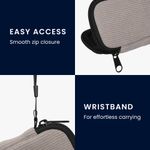 TV, Audio-Video si Foto - Portabile audio - Casti audio - Husa universala pentru casti Kwmobile, protectie la zgarieturi, Neopren, gri - Infinity.ro