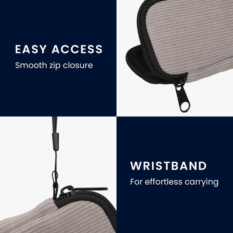 TV, Audio-Video si Foto - Portabile audio - Casti audio - Husa universala pentru casti Kwmobile, protectie la zgarieturi, Neopren, gri - Infinity.ro