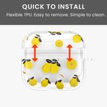 TV, Audio-Video si Foto - Portabile audio - Casti audio - Husa casti Kwmobile pentru Apple AirPods Pro 3, protectie la zgarieturi, Termoplastic, galben, transparent - Infinity.ro