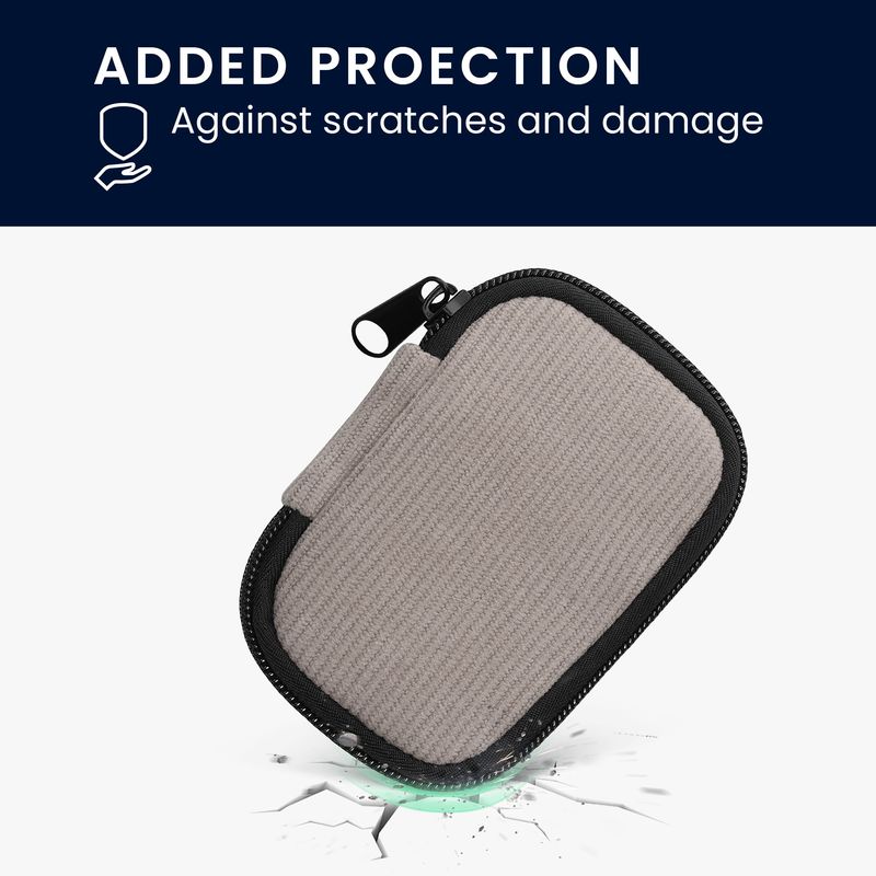 TV, Audio-Video si Foto - Portabile audio - Casti audio - Husa universala pentru casti Kwmobile, protectie la zgarieturi, Neopren, gri - Infinity.ro