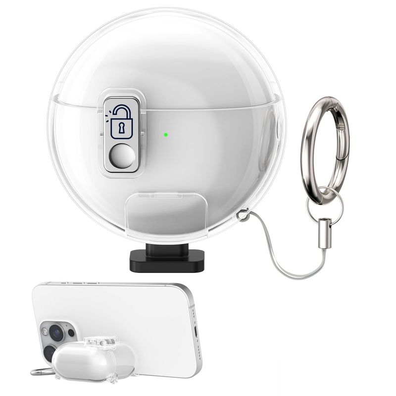 TV, Audio-Video si Foto - Portabile audio - Casti audio - Husa casti Kwmobile pentru Huawei FreeBuds 7i, functie stand, Termoplastic, transparent - Infinity.ro