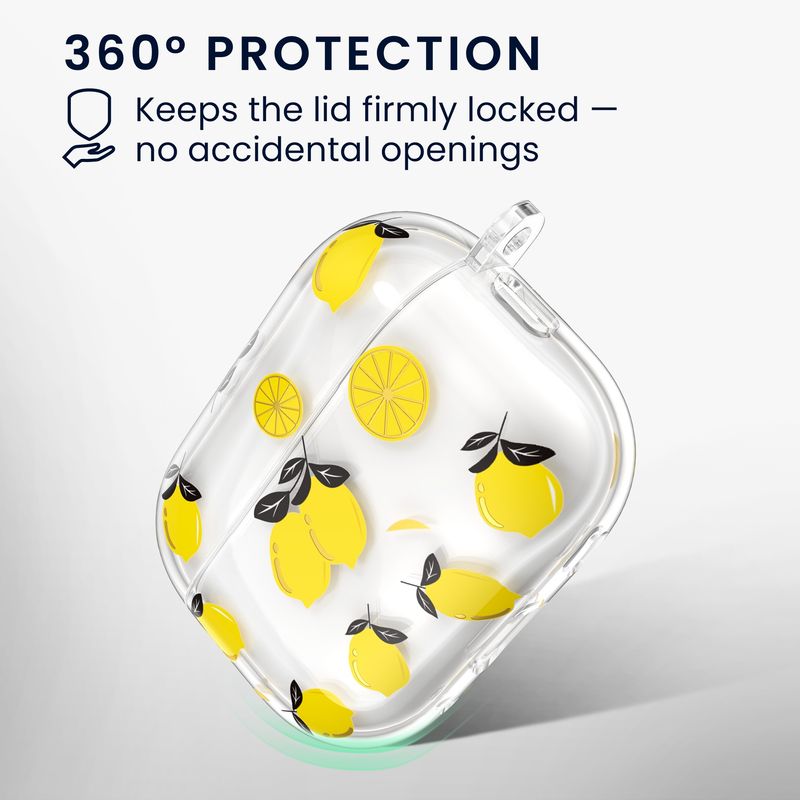 TV, Audio-Video si Foto - Portabile audio - Casti audio - Husa casti Kwmobile pentru Apple AirPods Pro 3, protectie la zgarieturi, Termoplastic, galben, transparent - Infinity.ro