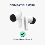 TV, Audio-Video si Foto - Portabile audio - Casti audio - Set 6 dopuri pentru casti Kwmobile pentru Xiaomi Redmi Buds 5, confort sporit, Silicon, alb - Infinity.ro