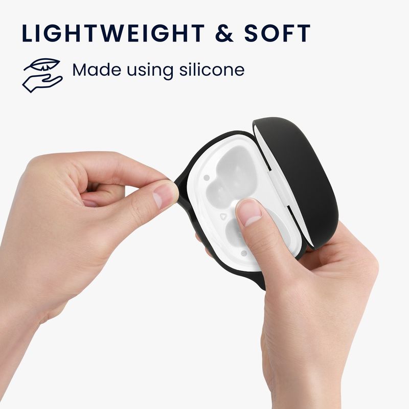 TV, Audio-Video si Foto - Portabile audio - Casti audio - Husa casti Kwmobile pentru JBL Tune Flex, protectie la zgarieturi, Silicon, negru - Infinity.ro
