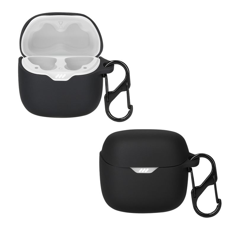 TV, Audio-Video si Foto - Portabile audio - Casti audio - Husa casti Kwmobile pentru JBL Tune Flex, protectie la zgarieturi, Silicon, negru - Infinity.ro