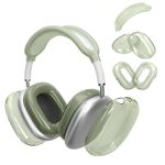TV, Audio-Video si Foto - Portabile audio - Casti audio - Set 5 pernite pentru casti Kwmobile pentru Apple AirPods Max, AirPods Max 2, antisoc, Termoplastic, transparent, verde - Infinity.ro