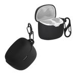 TV, Audio-Video si Foto - Portabile audio - Casti audio - Husa casti Kwmobile pentru JBL Tune Flex, protectie la zgarieturi, Silicon, negru - Infinity.ro