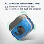 TV, Audio-Video si Foto - Portabile audio - Casti audio - Husa casti Kwmobile pentru Apple AirPods Pro 3, protectie la socuri, Termoplastic, multicolor - Infinity.ro