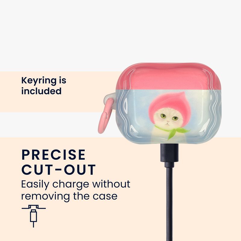 TV, Audio-Video si Foto - Portabile audio - Casti audio - Husa casti Kwmobile pentru Apple AirPods Pro 3, protectie la socuri, Termoplastic, portocaliu - Infinity.ro