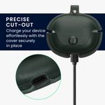 TV, Audio-Video si Foto - Portabile audio - Casti audio - Husa casti Kwmobile pentru Xiaomi Redmi Buds 6 Pro, protectie la zgarieturi, Piele ecologica, verde - Infinity.ro