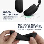 TV, Audio-Video si Foto - Portabile audio - Casti audio - Husa casti Kwmobile pentru Sony WH-1000XM6, protectie la socuri, Silicon, negru - Infinity.ro