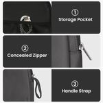 TV, Audio-Video si Foto - Portabile audio - Casti audio - Husa casti Kwmobile pentru Apple AirPods Max, AirPods Max 2, protectie la socuri, Nylon, gri - Infinity.ro