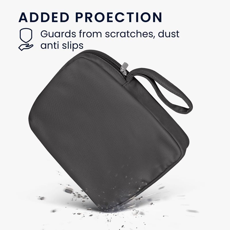TV, Audio-Video si Foto - Portabile audio - Casti audio - Husa casti Kwmobile pentru Apple AirPods Max, AirPods Max 2, protectie la socuri, Nylon, gri - Infinity.ro