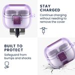 TV, Audio-Video si Foto - Portabile audio - Casti audio - Husa casti Kwmobile pentru Samsung Galaxy Buds 3, Galaxy Buds 3 Pro, functie stand, Termoplastic, mov - Infinity.ro