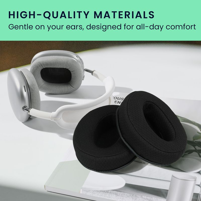 TV, Audio-Video si Foto - Portabile audio - Casti audio - Set 2 pernite pentru casti Kwmobile pentru Sennheiser HD400S, HD450SE, HD458BT, confort sporit, Textil, negru - Infinity.ro