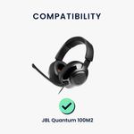 TV, Audio-Video si Foto - Portabile audio - Casti audio - Set 2 pernite pentru casti Kwmobile pentru JBL Quantum 100M2, confort sporit, Textil, negru - Infinity.ro