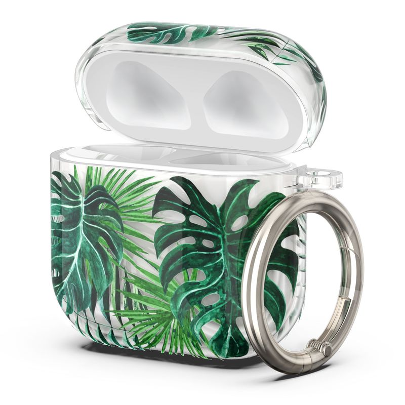 TV, Audio-Video si Foto - Portabile audio - Casti audio - Husa casti Kwmobile pentru Apple AirPods 4, protectie la zgarieturi, Termoplastic, verde, transparent - Infinity.ro