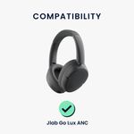 TV, Audio-Video si Foto - Portabile audio - Casti audio - Set 2 pernite pentru casti Kwmobile pentru JLab Go Lux ANC, confort sporit, Piele ecologica, negru - Infinity.ro