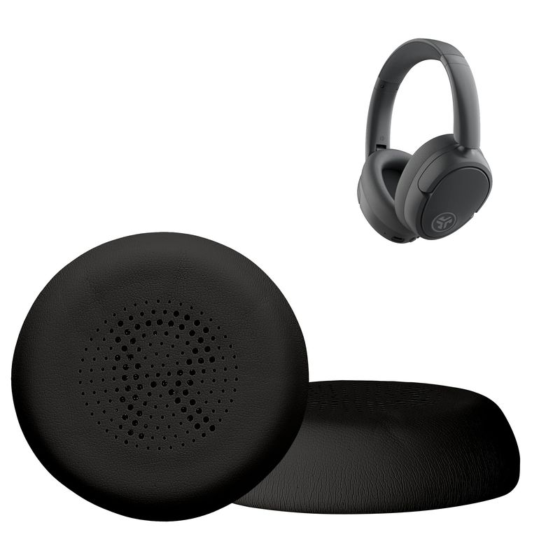 TV, Audio-Video si Foto - Portabile audio - Casti audio - Set 2 pernite pentru casti Kwmobile pentru JLab Go Lux ANC, confort sporit, Piele ecologica, negru - Infinity.ro