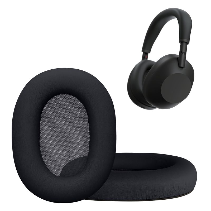 TV, Audio-Video si Foto - Portabile audio - Casti audio - Set 2 pernite pentru casti Kwmobile pentru Sony WH-1000XM6, confort sporit, Piele ecologica, albastru - Infinity.ro
