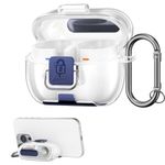 TV, Audio-Video si Foto - Portabile audio - Casti audio - Husa casti Kwmobile pentru Samsung Galaxy Buds 3, Galaxy Buds 3 Pro, prindere cu inel, Termoplastic, transparent - Infinity.ro