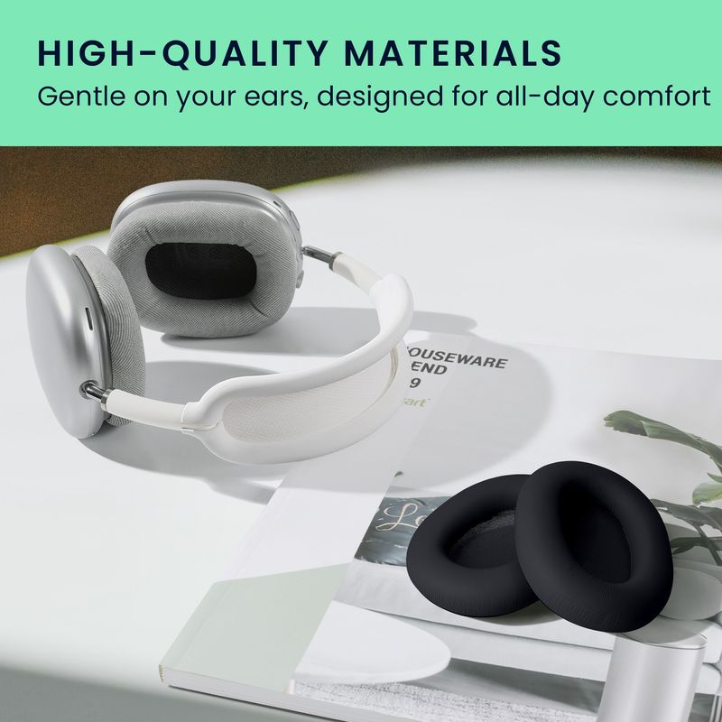 TV, Audio-Video si Foto - Portabile audio - Casti audio - Set 2 pernite pentru casti Kwmobile pentru Sony WH-1000XM6, confort sporit, Piele ecologica, albastru - Infinity.ro