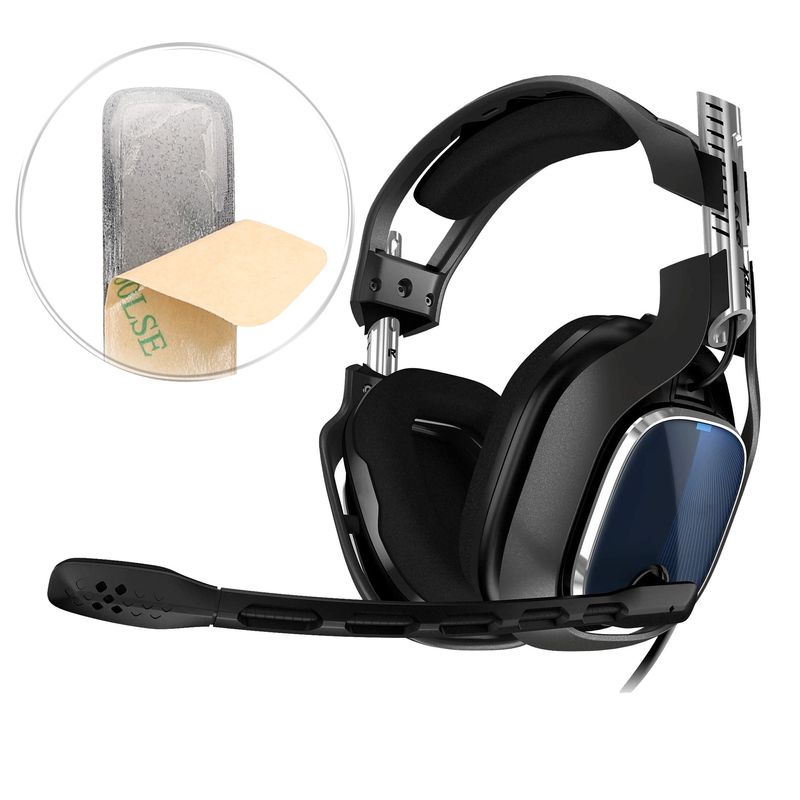 TV, Audio-Video si Foto - Portabile audio - Casti audio - Banda pentru casti Kwmobile pentru Logitech Astro A50, A40, protectie la zgarieturi, Piele ecologica, negru - Infinity.ro