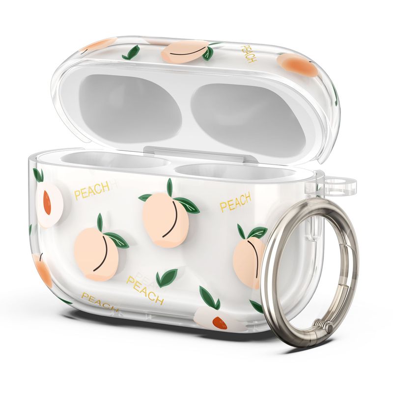 TV, Audio-Video si Foto - Portabile audio - Casti audio - Husa casti Kwmobile pentru Apple AirPods Pro 3, protectie la zgarieturi, Termoplastic, roz, portocaliu - Infinity.ro