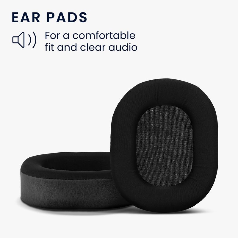 TV, Audio-Video si Foto - Portabile audio - Casti audio - Set 2 pernite pentru casti Kwmobile pentru Corsair HS55, confort sporit, Piele ecologica, negru - Infinity.ro